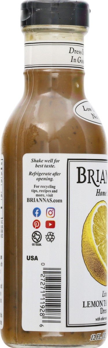 slide 12 of 13, BRIANNAS Brianna's Lemon Tarragon Salad Dressing Fat Free, 12 fl oz