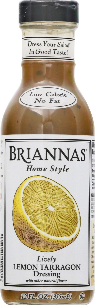 slide 5 of 13, BRIANNAS Brianna's Lemon Tarragon Salad Dressing Fat Free, 12 fl oz