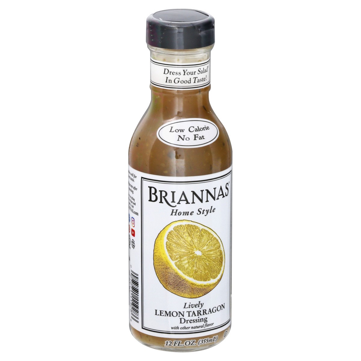 slide 7 of 13, BRIANNAS Brianna's Lemon Tarragon Salad Dressing Fat Free, 12 fl oz