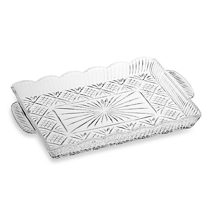 slide 1 of 1, Godinger Dublin Crystal Rectangular Tray, 1 ct