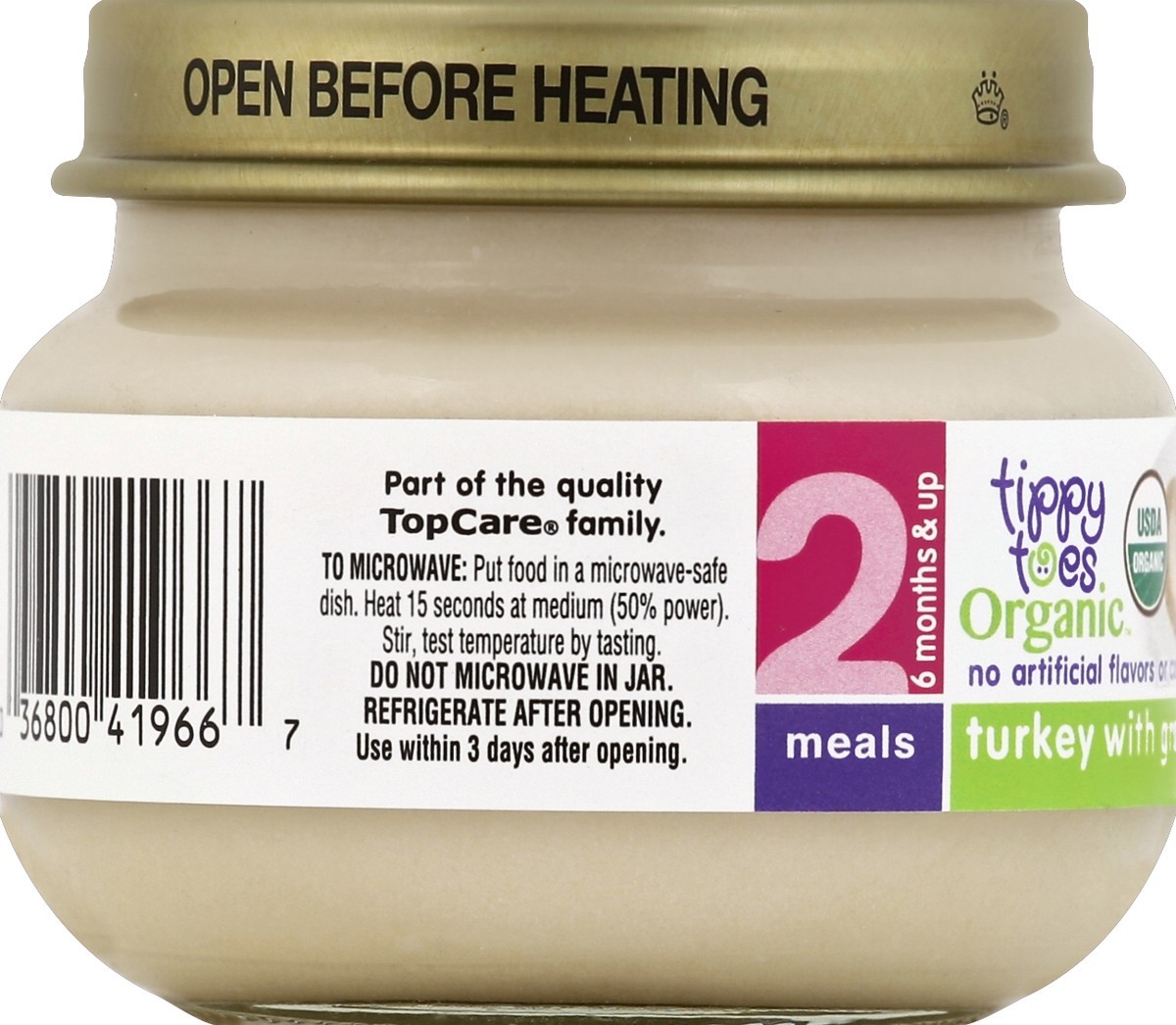 slide 3 of 6, Tippy Toes Turkey With Gravy Organic Baby Food, 2.5 oz