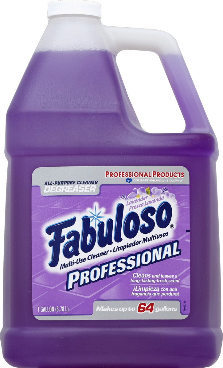 slide 5 of 6, Fabuloso Professional All Purpose Cleaner and Degreaser, Lavender Scent, 1 Gallon Concentrate Makes Up to 128 Gallons, 1 gal