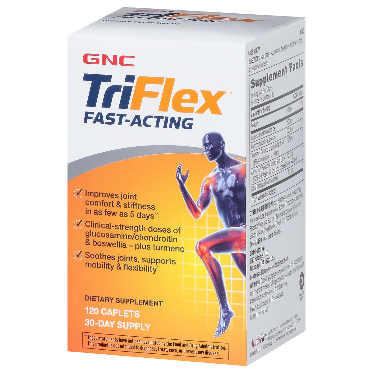 slide 4 of 9, GNC TriFlex™ Fast-Acting, 120 ct