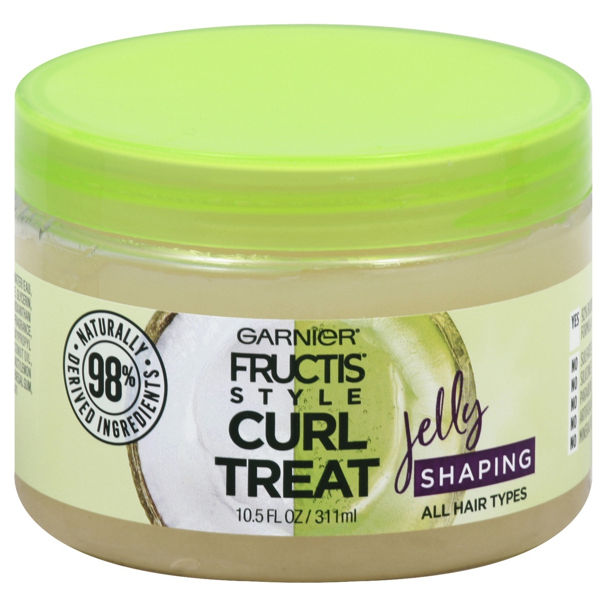 slide 1 of 7, Garnier Fructis Style Curl Treat Jelly Shaping Leave-In Styler To Shape Curls, 10.5 oz