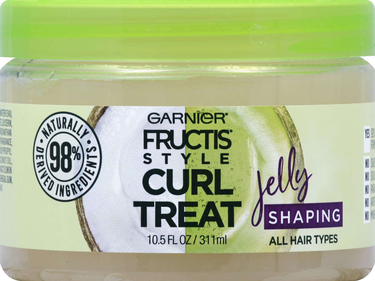 slide 5 of 7, Garnier Fructis Style Curl Treat Jelly Shaping Leave-In Styler To Shape Curls, 10.5 oz
