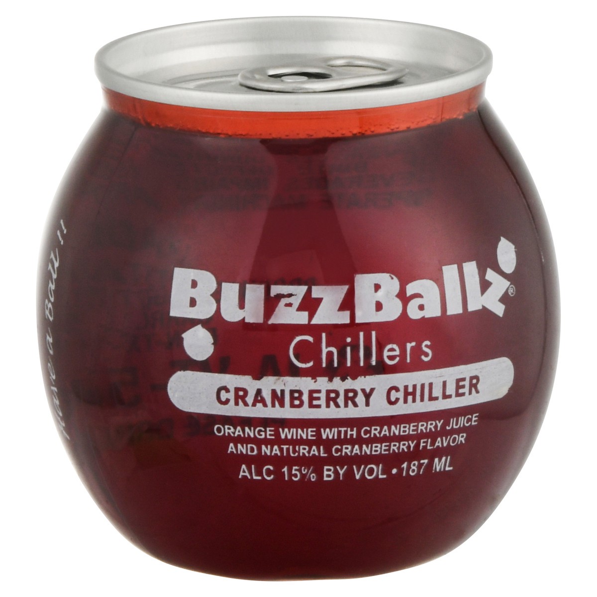 slide 6 of 9, Buzzballz Chillers Cranberry Chiller, 187 ml