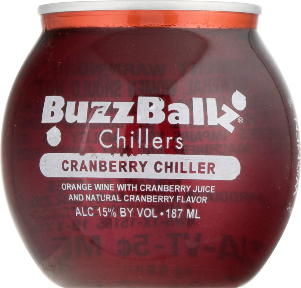 slide 4 of 9, Buzzballz Chillers Cranberry Chiller, 187 ml