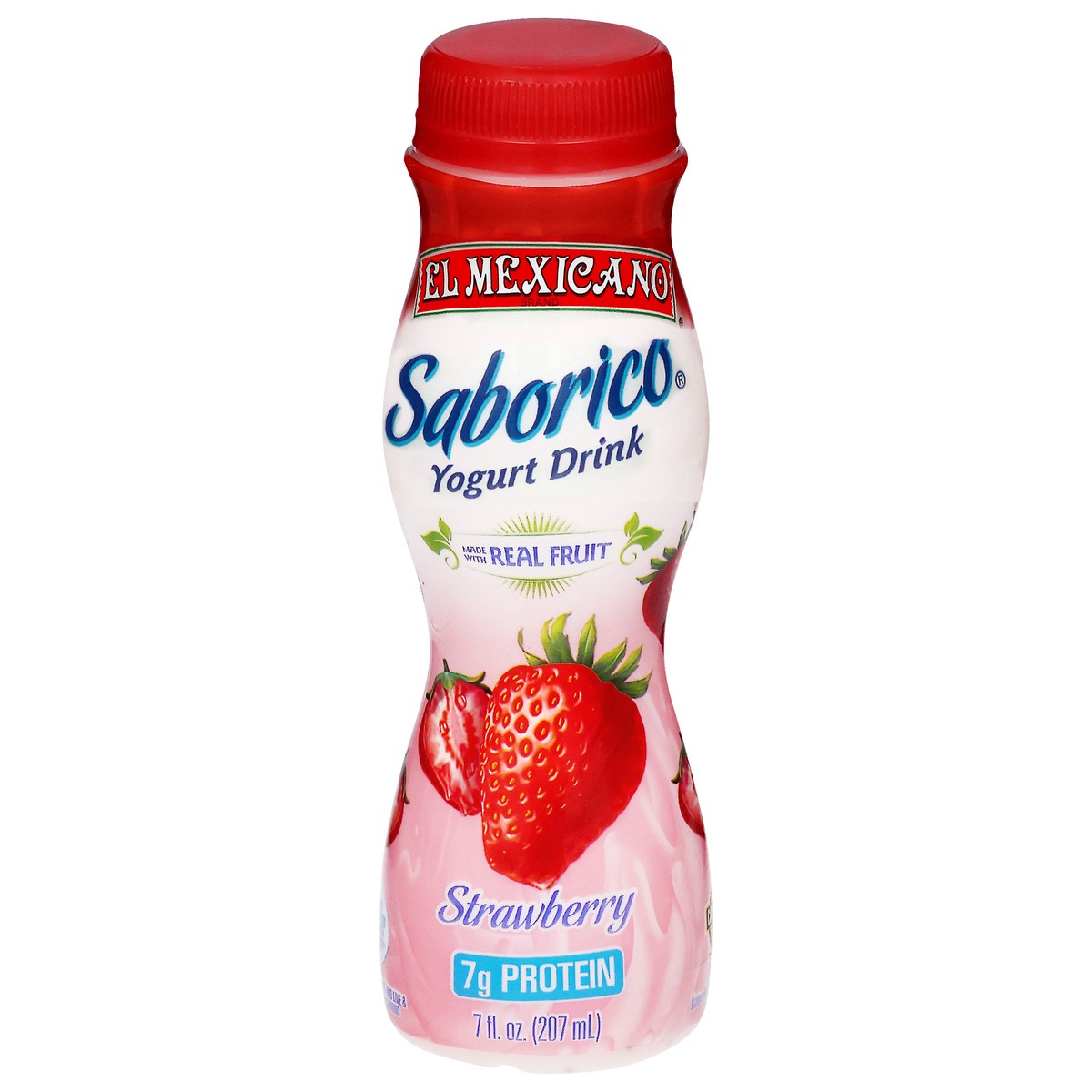 slide 1 of 14, El Mexicano Saborico Strawberry Yogurt Drink 7 fl oz, 7 fl oz