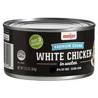 slide 3 of 29, Meijer Premium Chunk Canned White Chicken, 12.5 oz