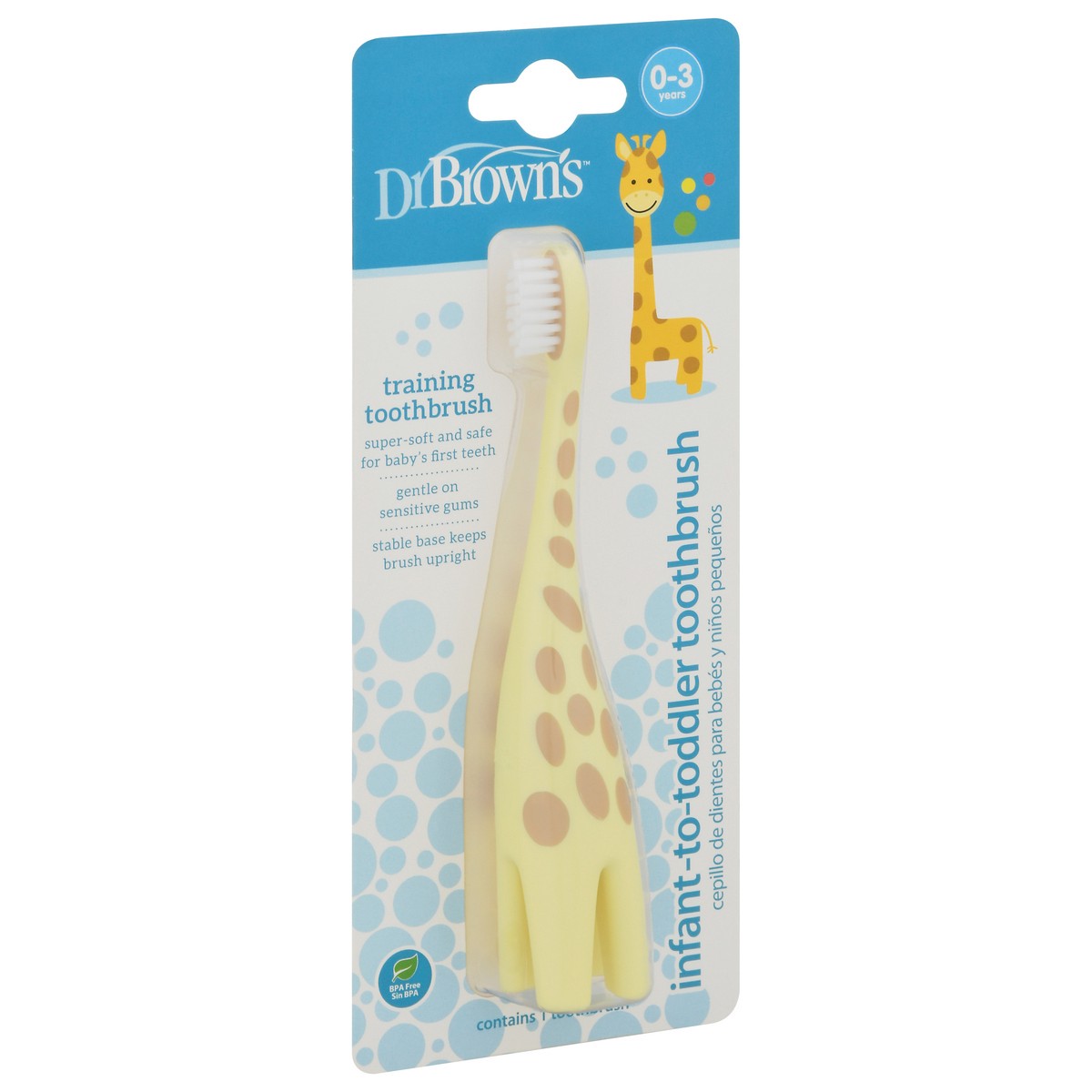 slide 5 of 9, Dr. Brown's Infant-to-Toddler (0 - 3 Years) Toothbrush 1 Each, 1 ct