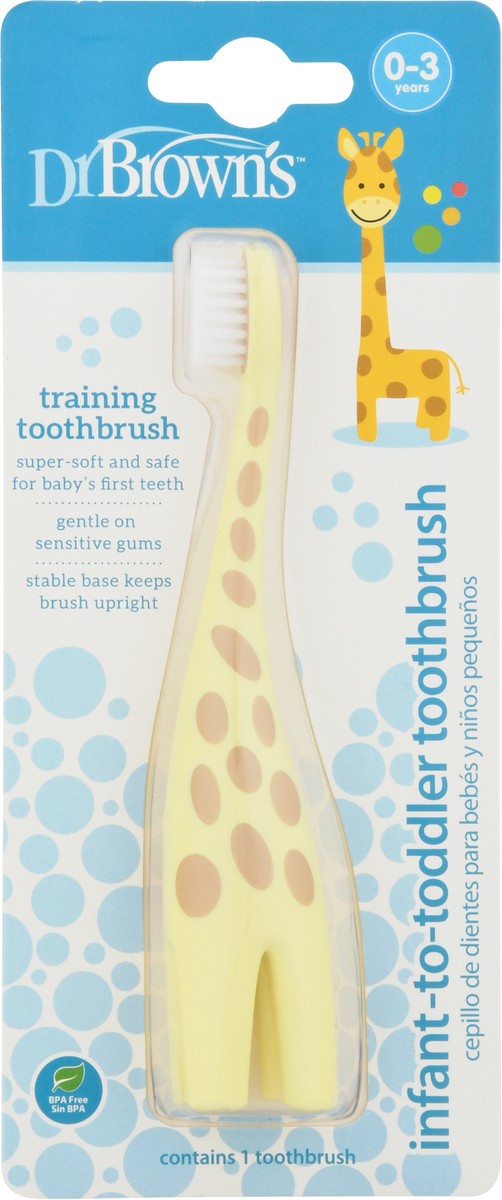 slide 8 of 9, Dr. Brown's Infant-to-Toddler (0 - 3 Years) Toothbrush 1 Each, 1 ct