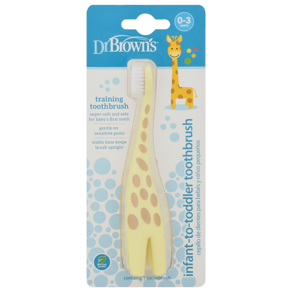 slide 3 of 9, Dr. Brown's Infant-to-Toddler (0 - 3 Years) Toothbrush 1 Each, 1 ct
