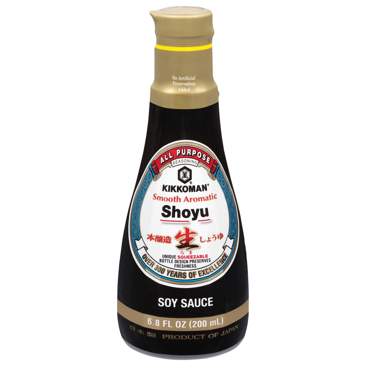 slide 1 of 6, Kikkoman Smooth Aromatic Soy Sauce 6.8 fl oz, 6.8 fl oz