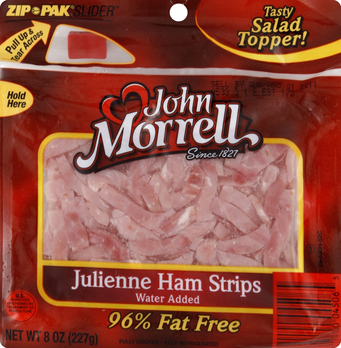 slide 3 of 3, John Morrell Julienne Ham Strips, 8 oz