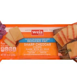 Weis Quality Sharp Yellow Cheddar Bar Cheese