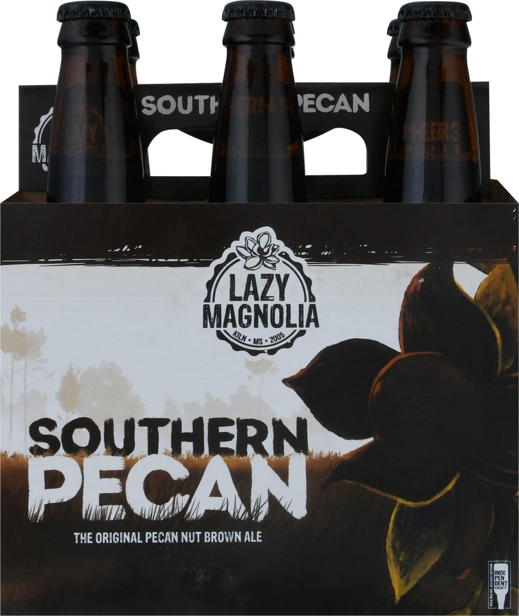 slide 5 of 12, Lazy Magnolia Brown Ale Southern Pecan Beer 6 ea, 6 ct