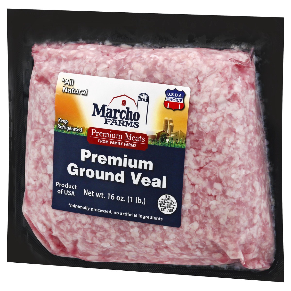 slide 11 of 12, Marcho Farms Premium Ground Veal 16 oz, 16 oz