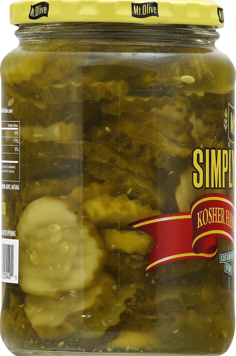 slide 7 of 9, Mt. Olive Simply Pickles Hamburger Dill Chips, 24 oz