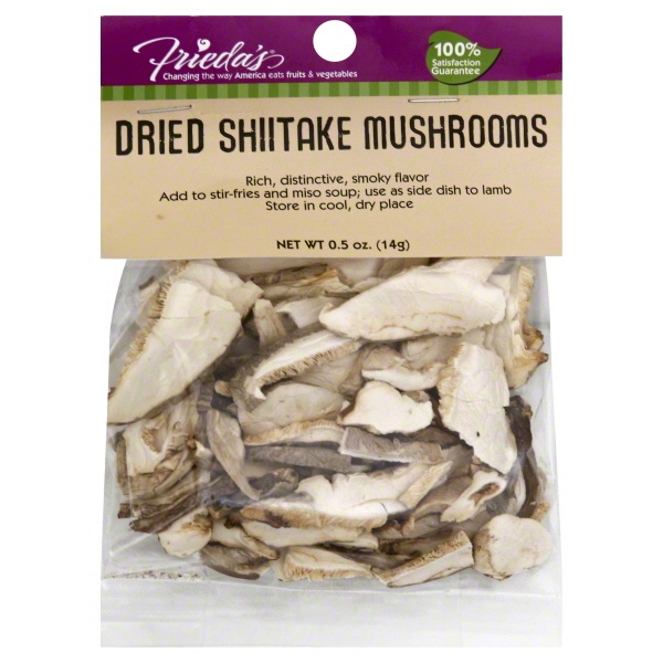slide 1 of 1, Frieda's Dried Shitake Mushrooms, 0.5 oz