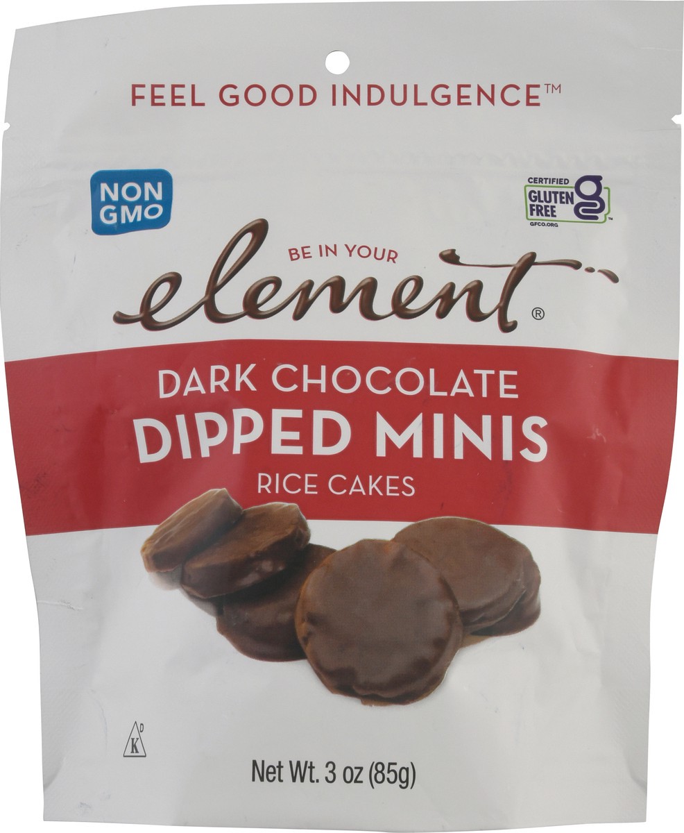 slide 9 of 9, Element Dark Chocolate Dipped Minis Rice Cakes 3 oz, 3 oz