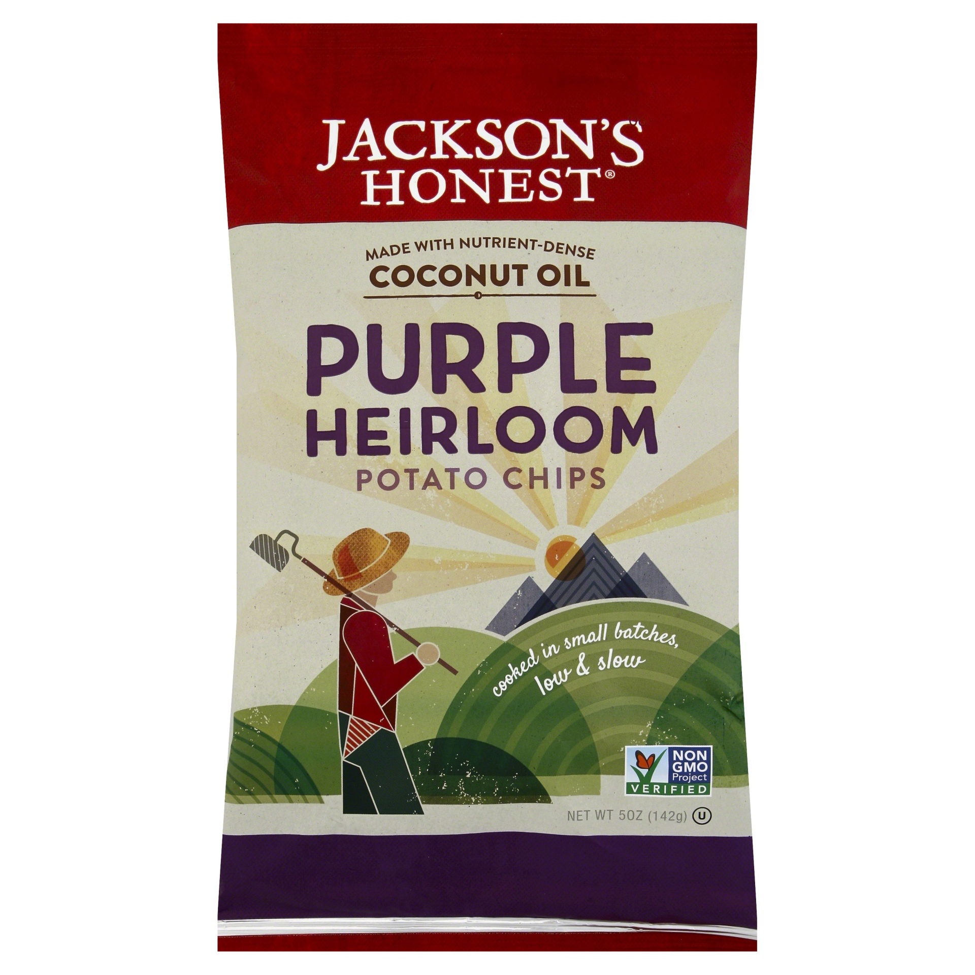 slide 1 of 1, Jackson's Honest Purple Heirloom Potato Chips, 5 oz