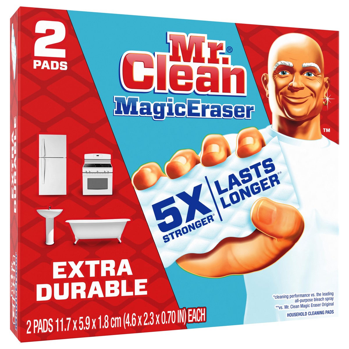 slide 2 of 4, Mr. Clean Magic Eraser Extra Durable Scrubber, Cleaning Pad, 2 ct, 2 ct