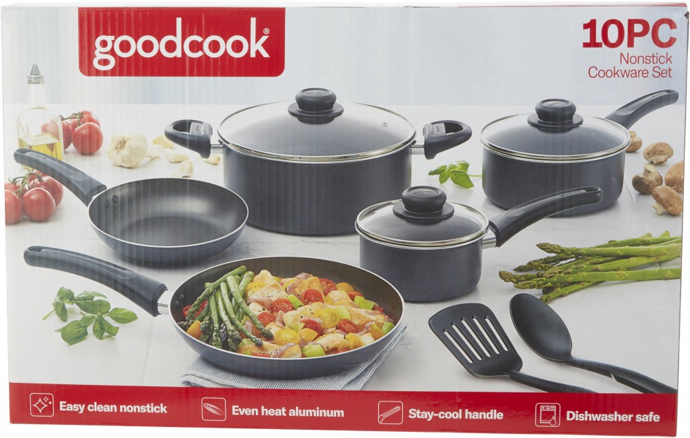 slide 2 of 2, Good Cook Nonstick Cookware Set, 10 ct