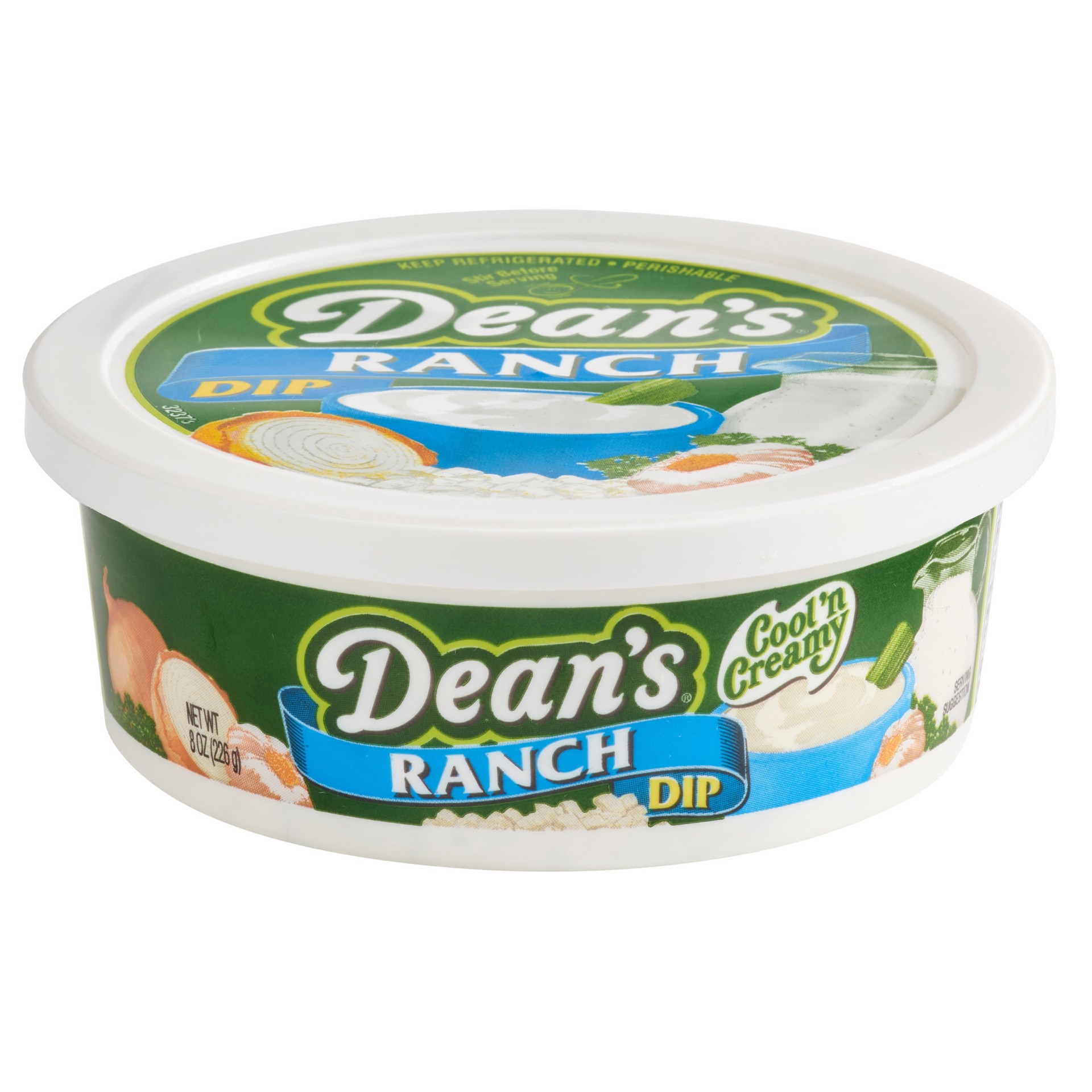 slide 1 of 3, Dean's Ranch Dip 8 oz Tub, 8 oz