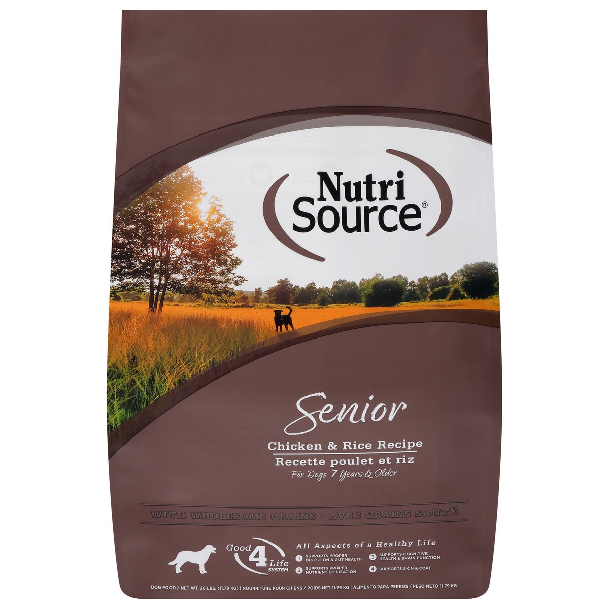 slide 14 of 15, NutriSource Senior For Dogs 7 Years & Older Chicken & Rice Recipe Dog Food 26 lb, 26 lb