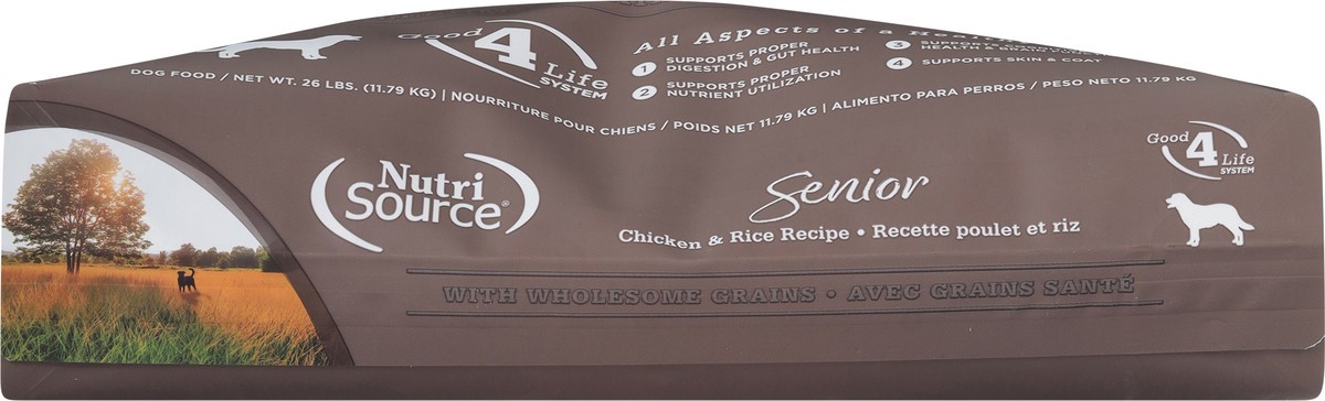 slide 8 of 15, NutriSource Senior For Dogs 7 Years & Older Chicken & Rice Recipe Dog Food 26 lb, 26 lb