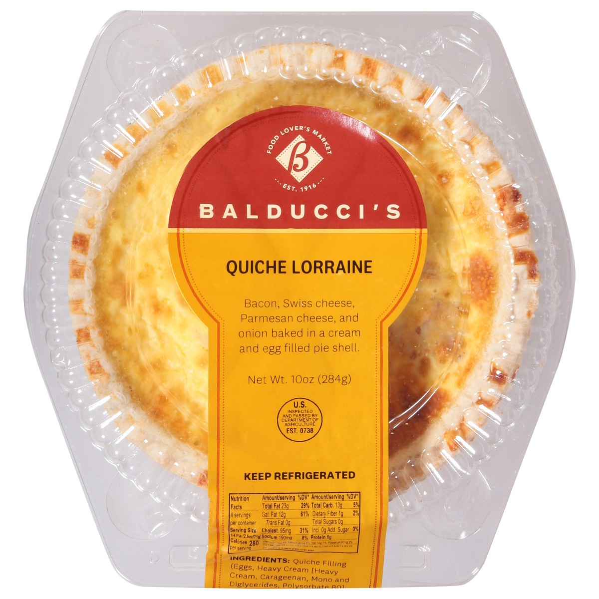 slide 3 of 13, Bal Quiche Lorraine Sm - 10 OZ, 10 oz