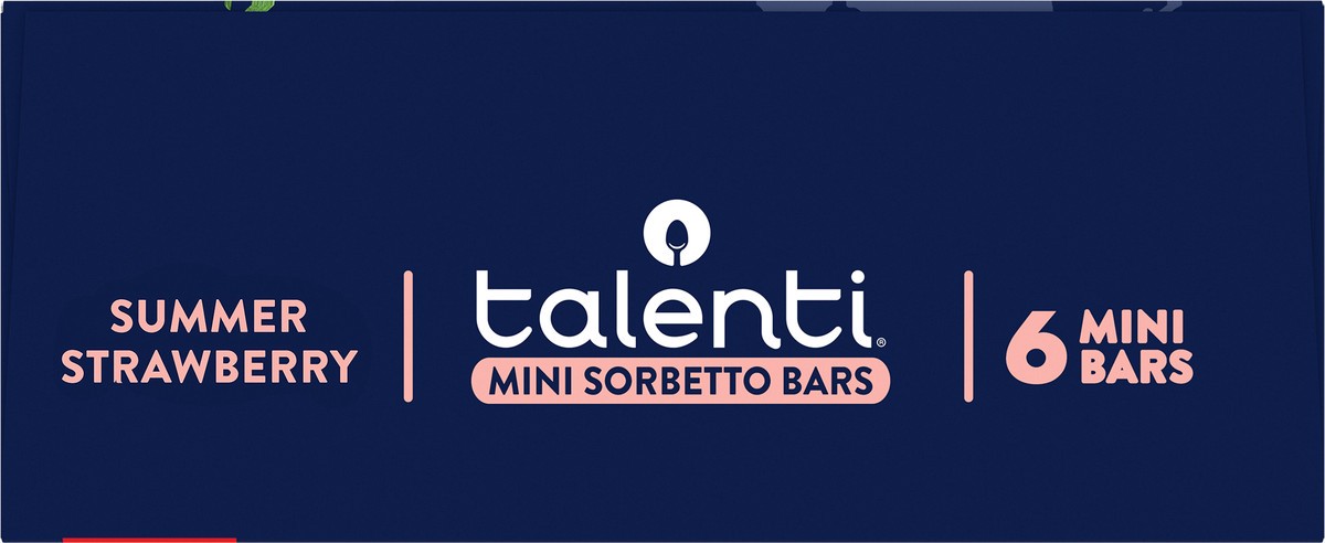 slide 5 of 12, Talenti Mini Sorbetto Fruit Bars Summer Strawberry with Real Fruit - 11.1oz/6ct, 6 ct