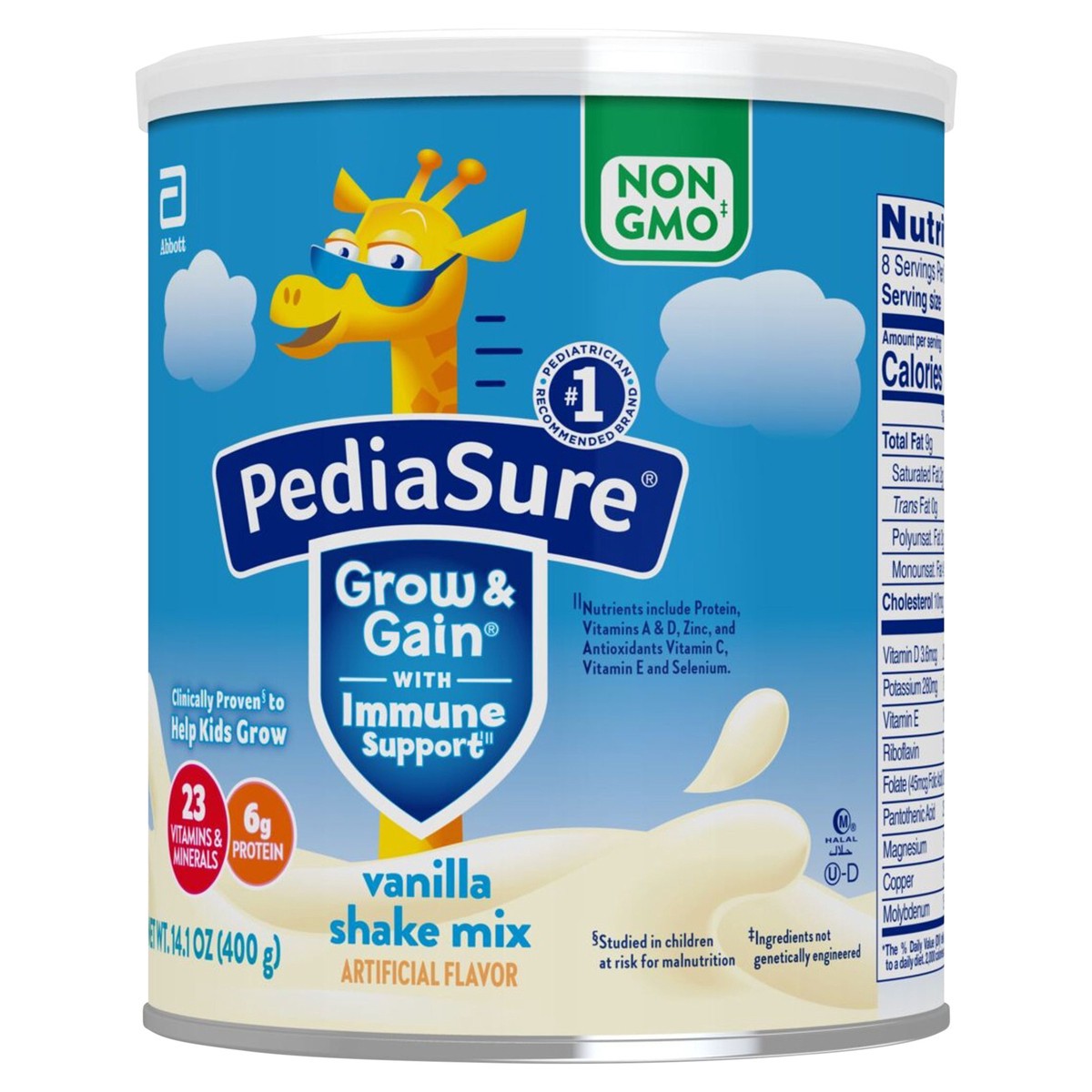 slide 5 of 5, PediaSure Grow & Grain Vanilla Shake Mix 14.1 oz, 14.1 oz