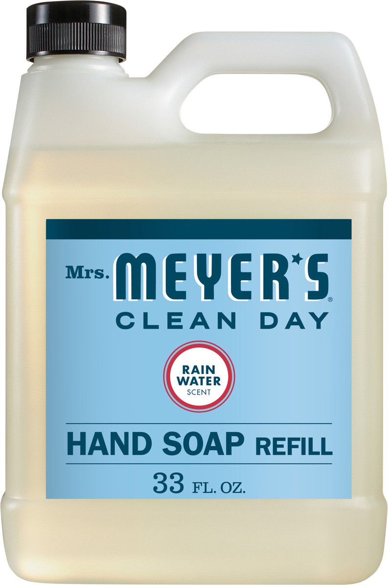 slide 2 of 3, Mrs. Meyer's Clean Day Liquid Hand Soap Refill, Rain Water Scent, 33 Ounce Bottle, 33 oz