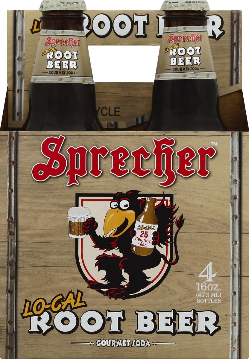 slide 1 of 4, Sprecher Soda - 4 ct, 4 ct; 16 oz