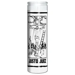 St. Jude Candle Co. Justo Juez Candle - White Wax