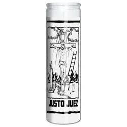 St. Jude Candle Co. Justo Juez Candle - White Wax