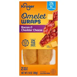 Kroger Bacon & Cheddar Cheese Omelet Wrap