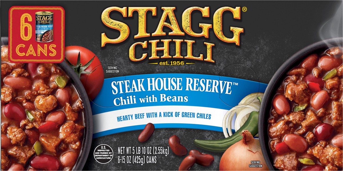 slide 3 of 10, Stagg STAGG STEAK HOUSE Reserve Chili with Beans, 