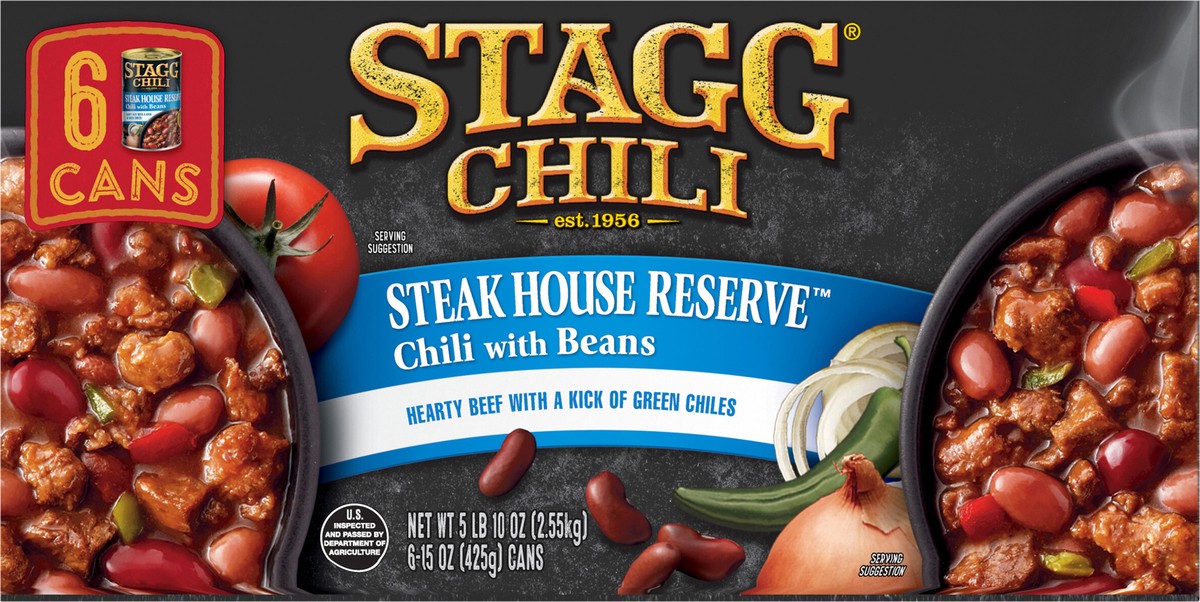 slide 10 of 10, Stagg STAGG STEAK HOUSE Reserve Chili with Beans, 