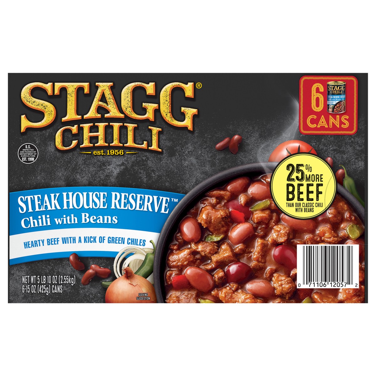 slide 1 of 10, Stagg STAGG STEAK HOUSE Reserve Chili with Beans, 