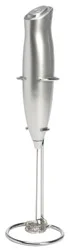 Primula Handheld Battery Operated Milk Frother With Stand - Silver