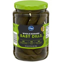 Kroger Whole Kosher Baby Dill Pickles