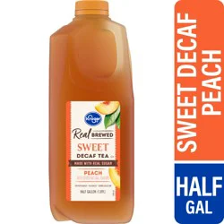 Kroger Brewed Peach Sweet Decaf Tea