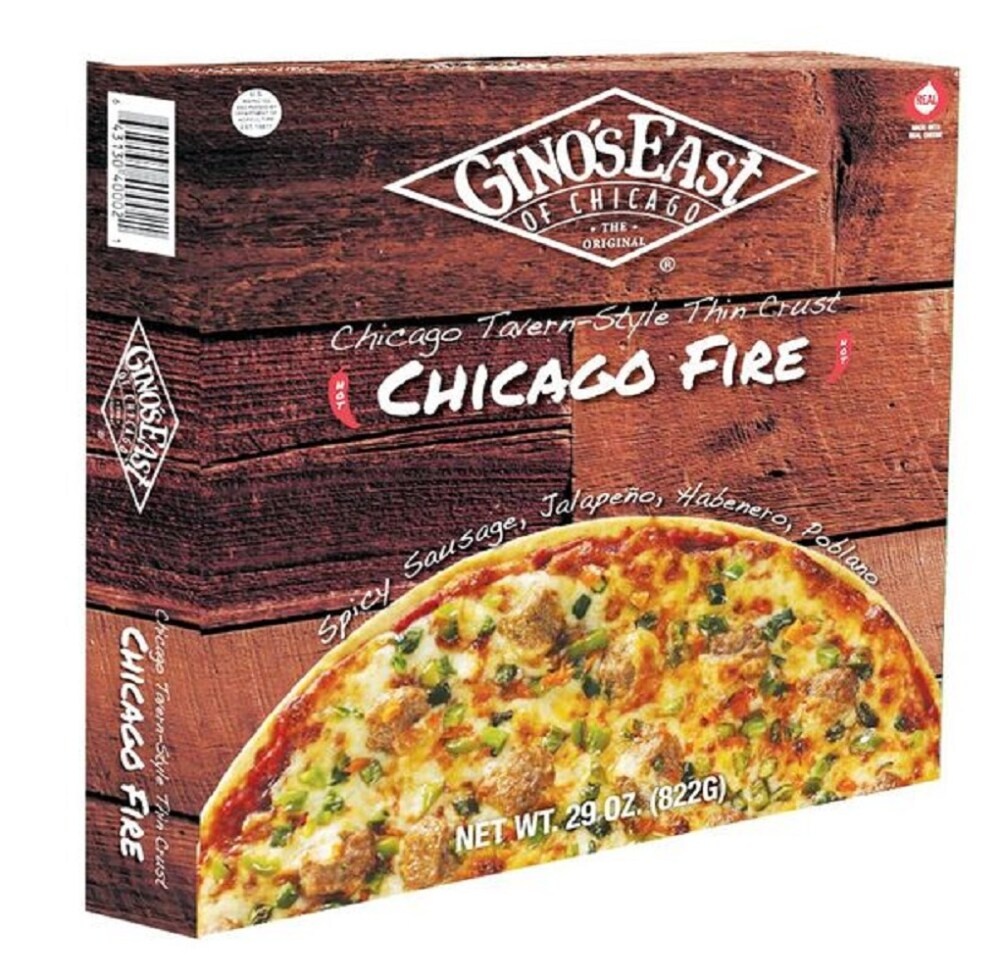 slide 1 of 1, Gino's East of Chicago Thin Crust Chicago Fire Pizza, 29 oz