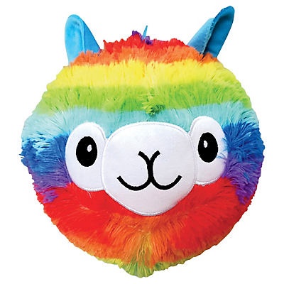 slide 1 of 1, Peter Pan Rainbow Llama Furry Friendz Plush, 9 in