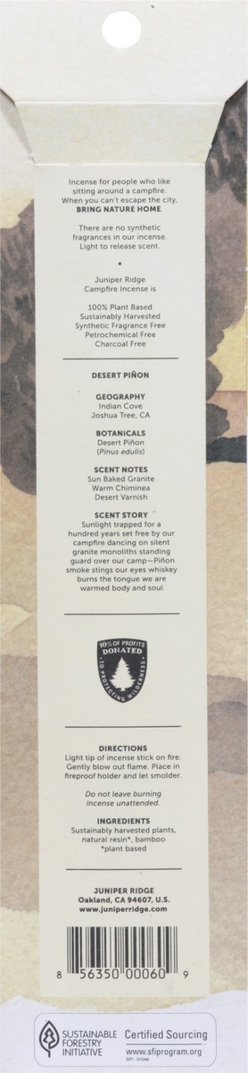 slide 7 of 9, Juniper Ridge Desert Pinon Campfire Incense 20 ea, 20 ct