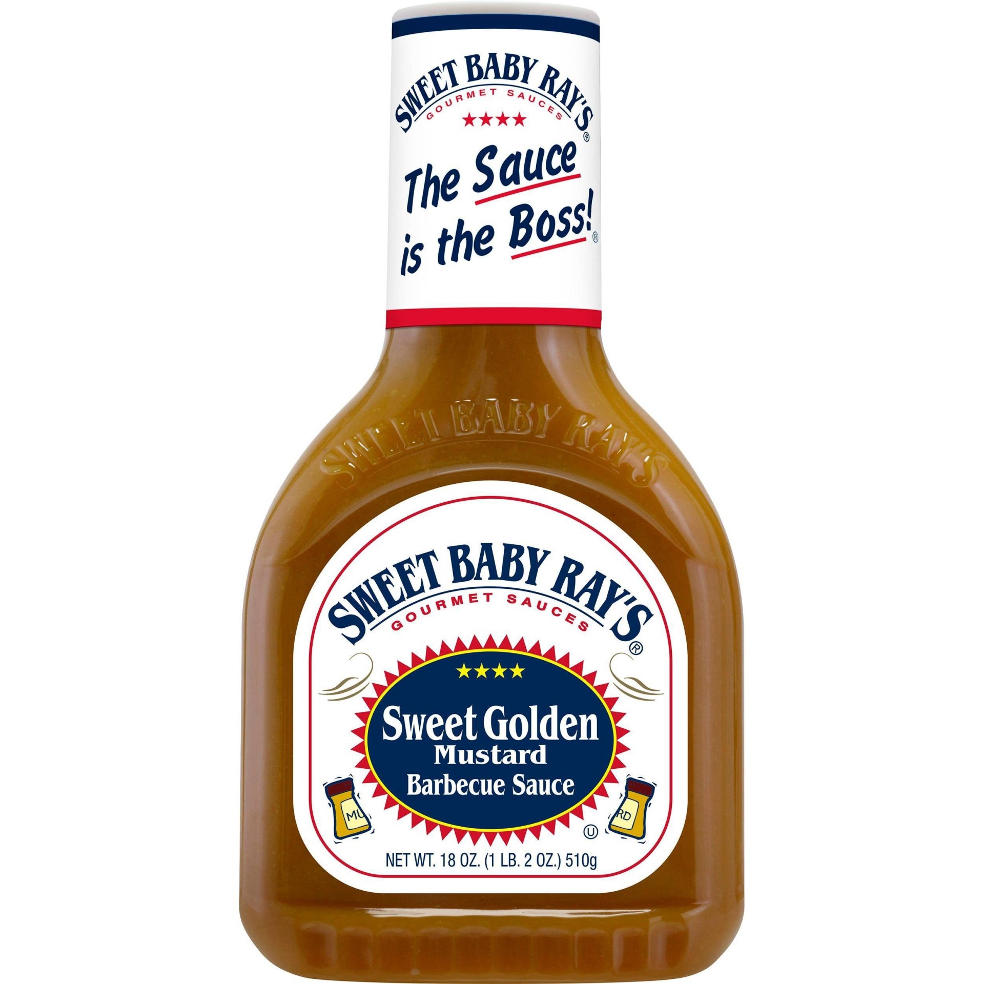 slide 1 of 3, Sweet Baby Ray's Sweet Golden Mustard Barbeque Sauce, 18 oz