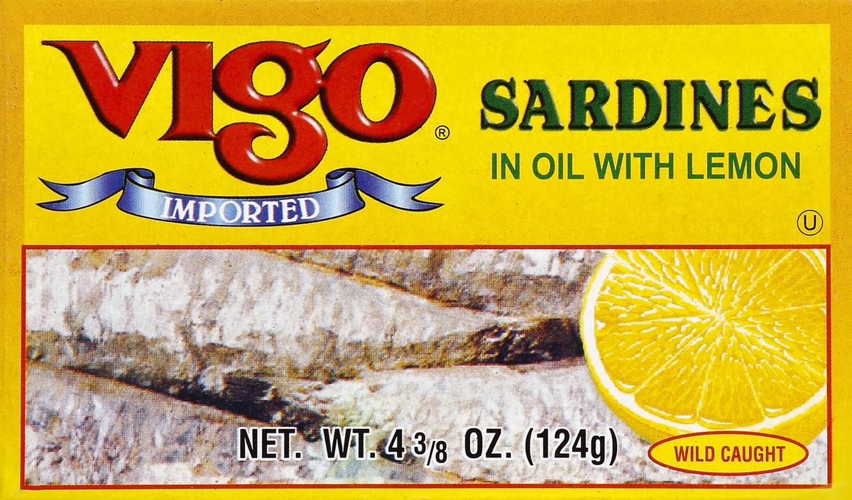 slide 5 of 5, Vigo Sardines 4.375 oz, 4.38 oz