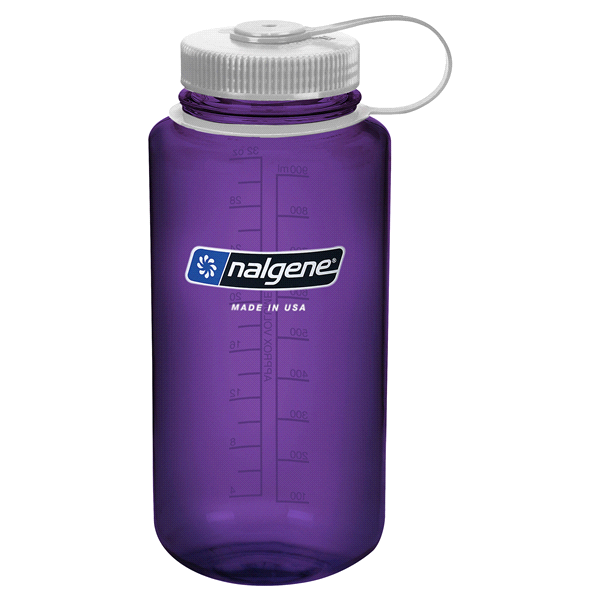 slide 1 of 1, Nalgene Wide Mouth Water Bottle, Purple, 32 oz